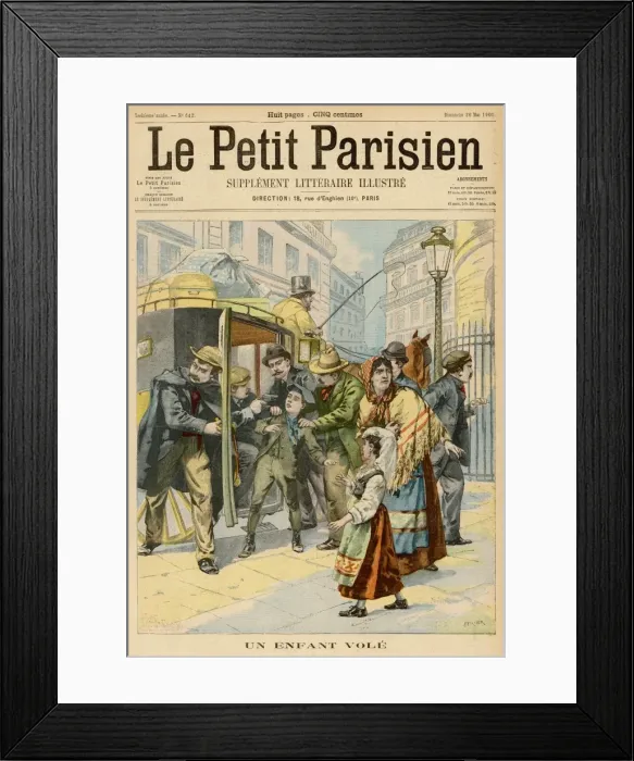 Framed Print : Crime / Kidnap / Child / 1901 Framed Print : Crime / Kidnap / Child / 1901