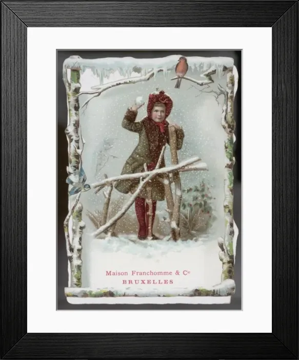Framed Print : Girl Throws Snowball Framed Print : Girl Throws Snowball