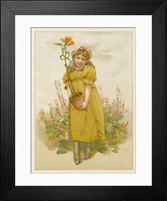 Framed Print : Girl with Lilies 1886 Framed Print : Girl with Lilies 1886