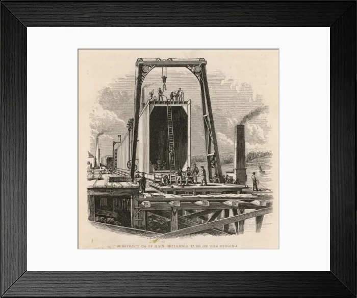 Framed Print : Menai Tubular Bridge Framed Print : Menai Tubular Bridge