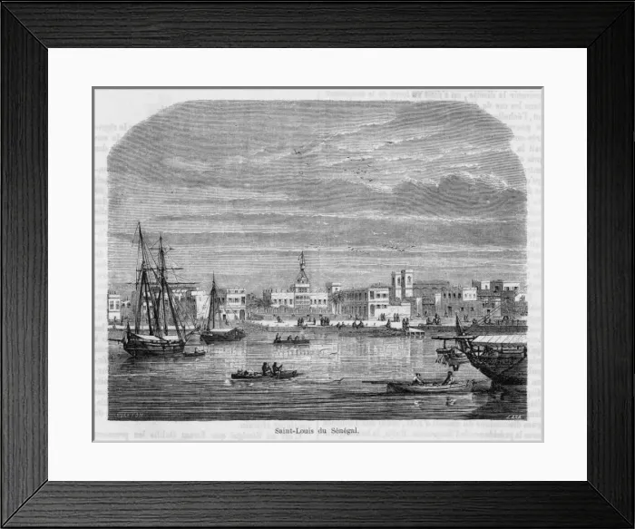 Framed Print : St. Louis / Senegal / 1865 Framed Print : St. Louis / Senegal / 1865