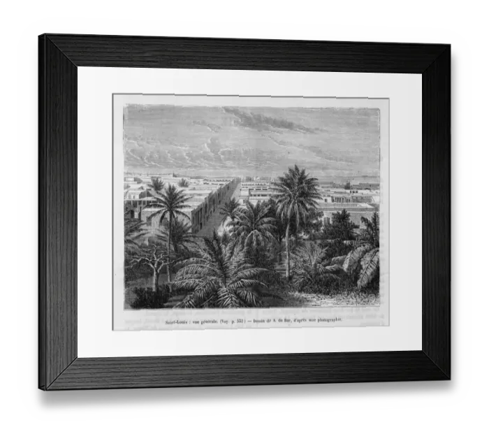 Framed Print : St. Louis / Senegal / C19Th Framed Print : St. Louis / Senegal / C19Th