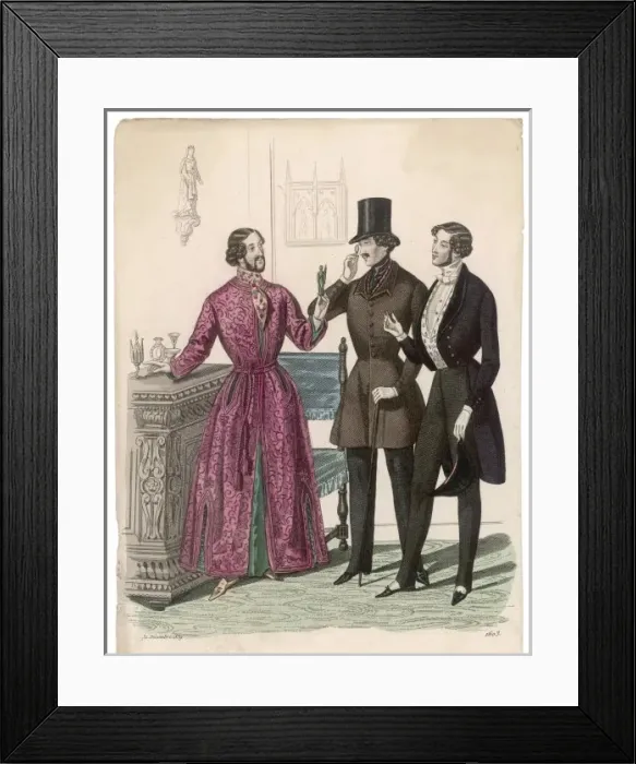 Framed Print : Dressing Gown 1839 Framed Print : Dressing Gown 1839