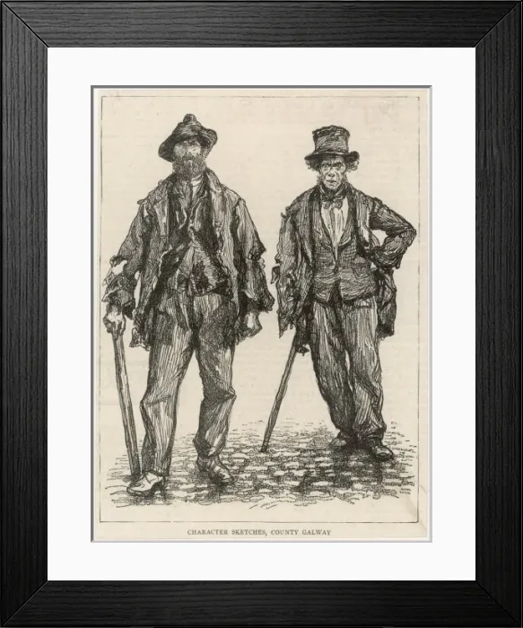 Framed Print : Two Irish Itinerants Framed Print : Two Irish Itinerants