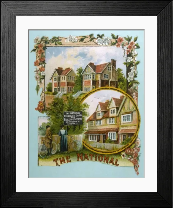 Framed Print : Building Society Advert Framed Print : Building Society Advert