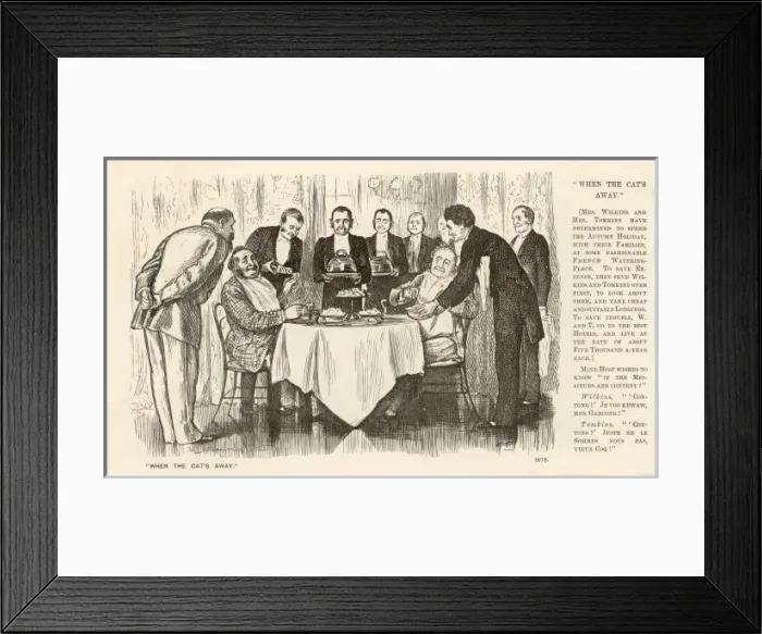 Framed Print : Two Men in Restaurant Framed Print : Two Men in Restaurant