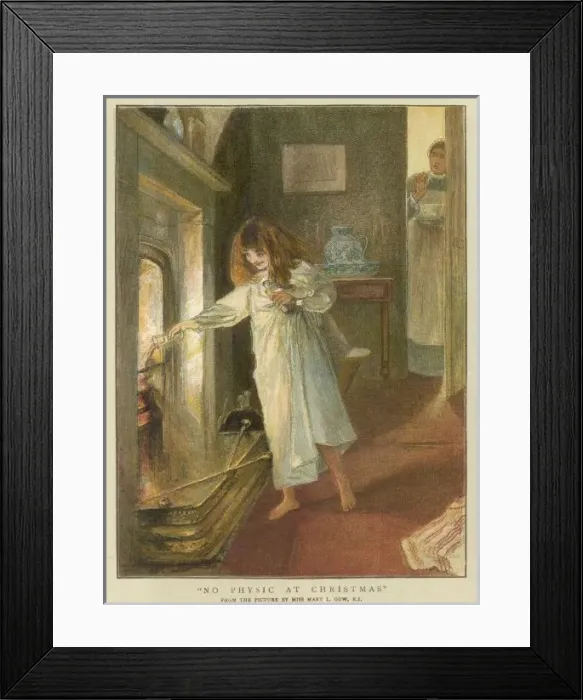 Framed Print : Girl Throws Medicine 19C Framed Print : Girl Throws Medicine 19C