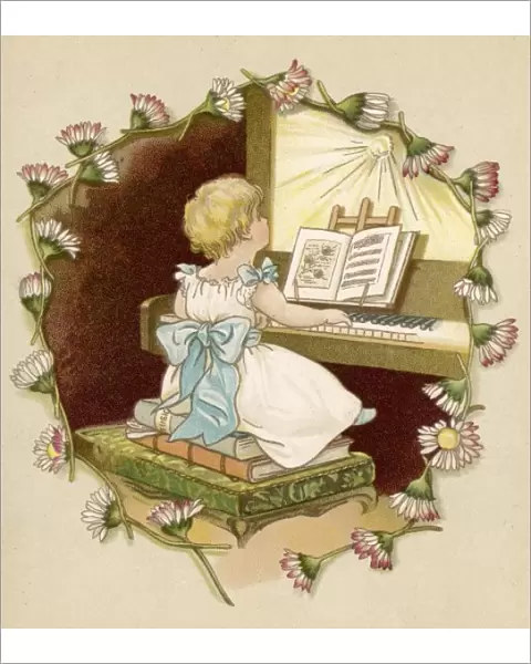 Girl at Keyboard 1886