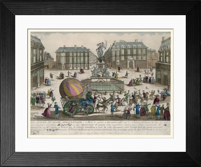 Framed Print : Charles & Robert Balloon Framed Print : Charles & Robert Balloon