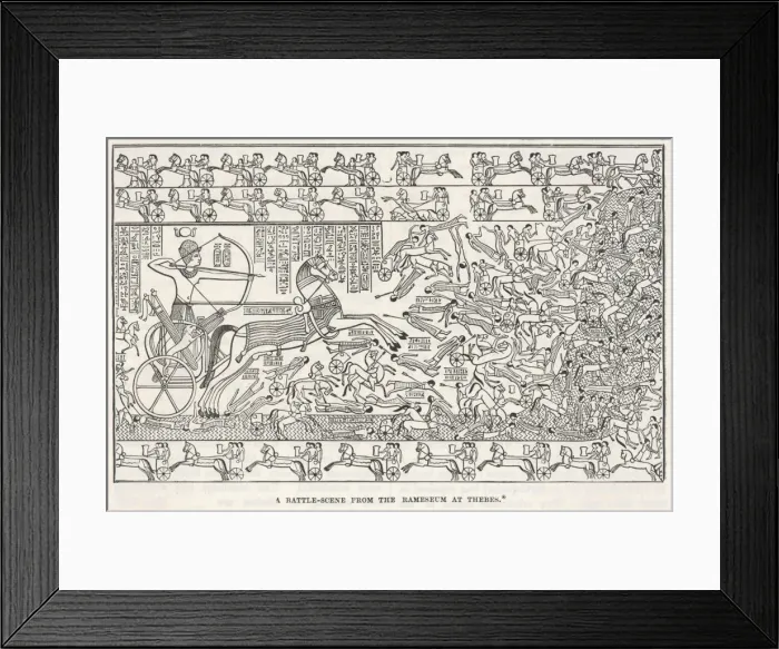 Framed Print : Rameses in Battle Framed Print : Rameses in Battle