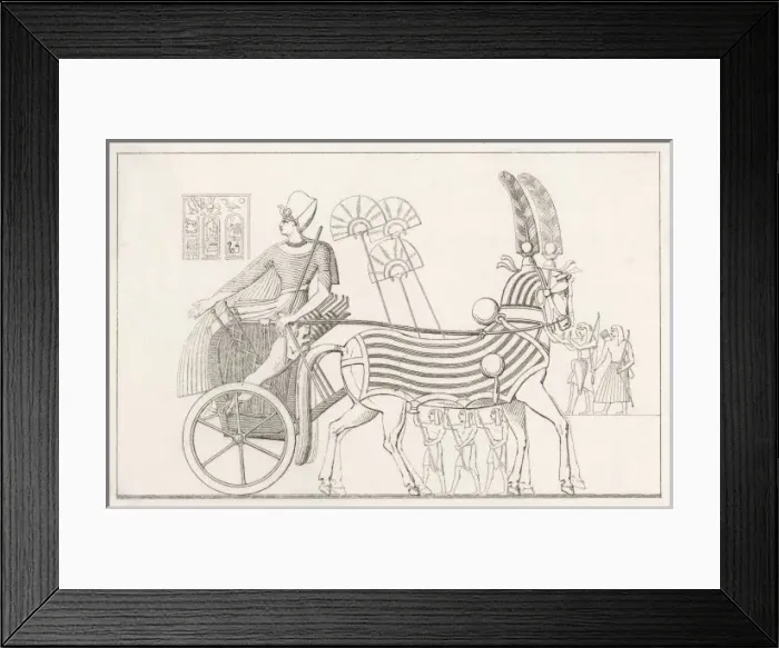 Framed Print : Egyptian King in Chariot Framed Print : Egyptian King in Chariot