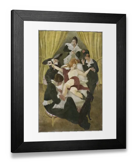 Framed Print : Lady with Attendants Framed Print : Lady with Attendants