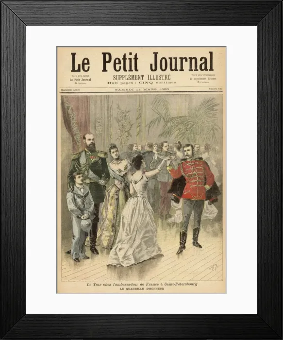 Framed Print : Social / Tsar at Ball 1893 Framed Print : Social / Tsar at Ball 1893