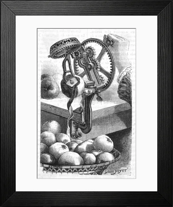 Framed Print : Appler Peeler 1881 Framed Print : Appler Peeler 1881