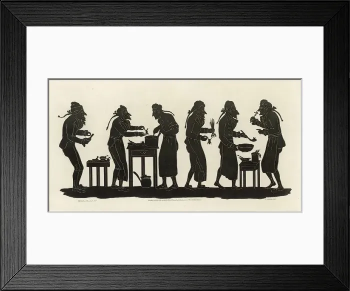 Framed Print : Cooking Frogs Silhouette Framed Print : Cooking Frogs Silhouette