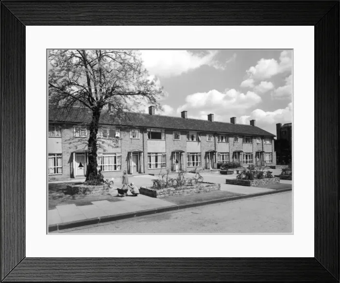 Framed Print : Hackney Terraced Housing Framed Print : Hackney Terraced Housing