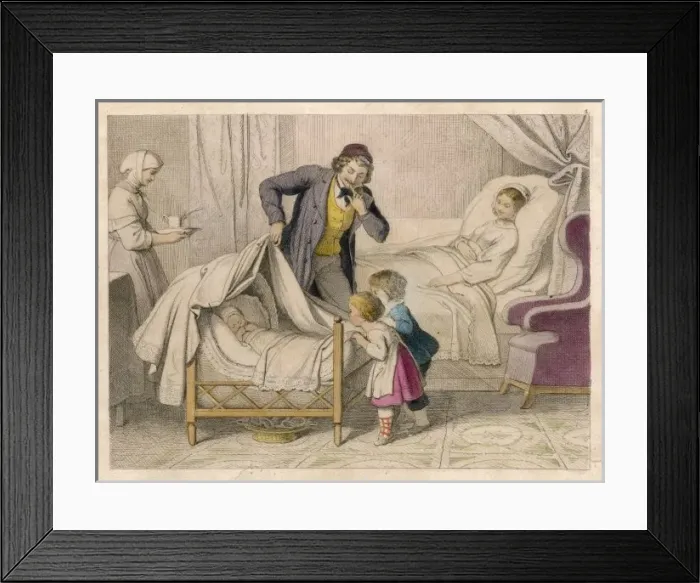 Framed Print : Children / New Baby 1852 Framed Print : Children / New Baby 1852