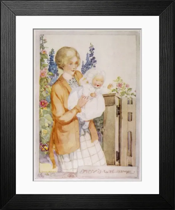 Framed Print : BABYs WELCOME HOME 1920 Framed Print : BABYs WELCOME HOME 1920