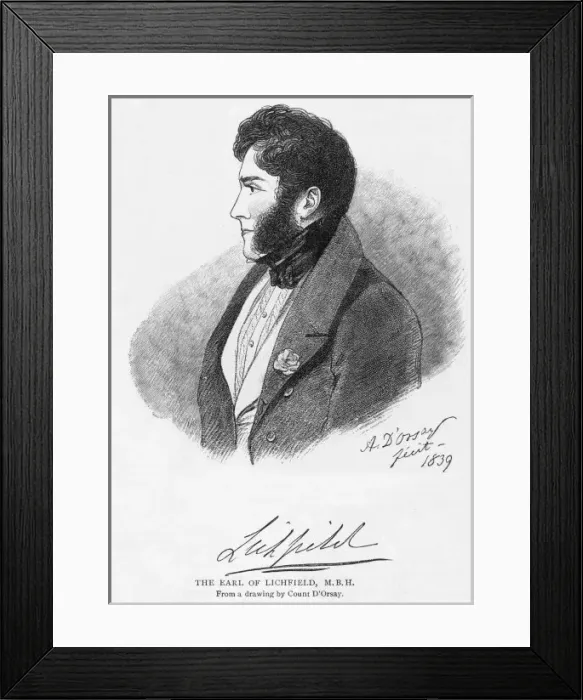 Framed Print : Anson, Earl of Lichfield Framed Print : Anson, Earl of Lichfield