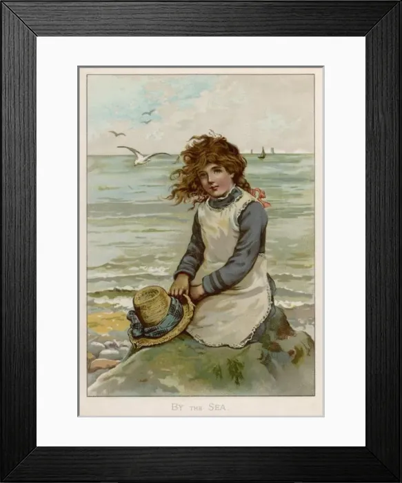 Framed Print : Children / Seaside / Girl Framed Print : Children / Seaside / Girl