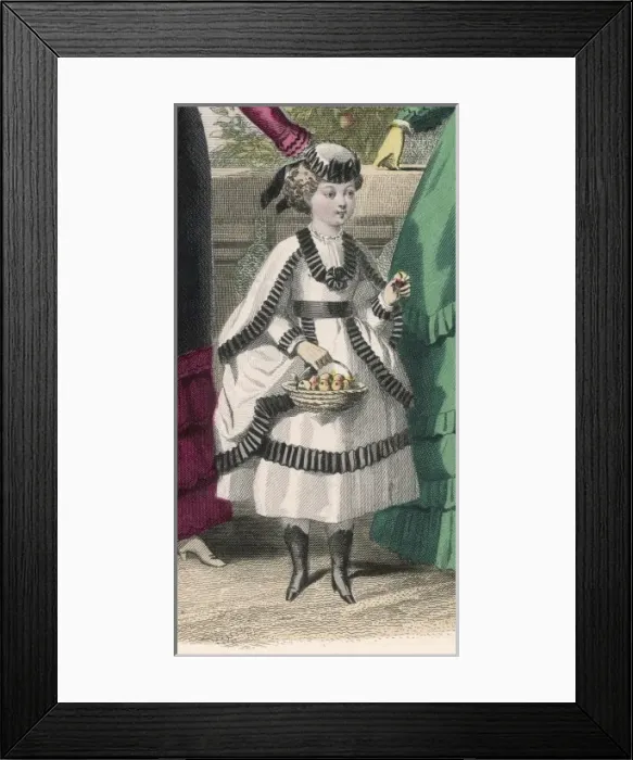 Framed Print : Girl with Fruit 1869 Framed Print : Girl with Fruit 1869