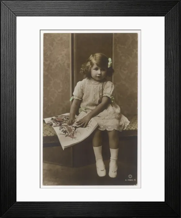 Framed Print : Girl with Picture Book Framed Print : Girl with Picture Book