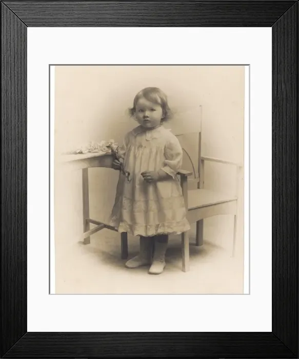 Framed Print : Girl with Arty Furniture Framed Print : Girl with Arty Furniture