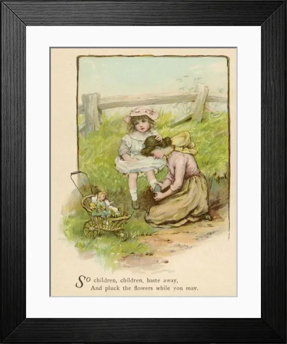 Framed Print : Girl with Loose Shoe Framed Print : Girl with Loose Shoe
