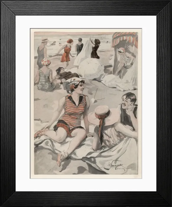 Framed Print : On a Popular Beach Framed Print : On a Popular Beach