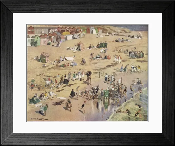 Framed Print : Birdseye View of Plage Framed Print : Birdseye View of Plage