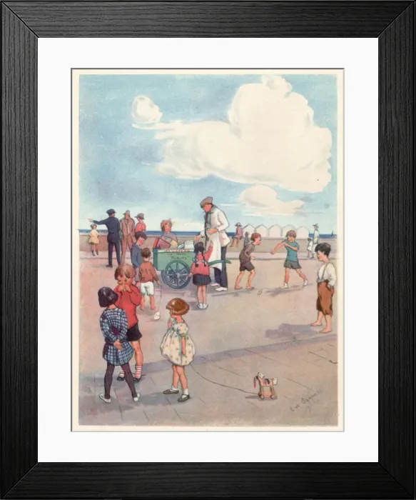 Framed Print : Ice Cream on the Beach Framed Print : Ice Cream on the Beach