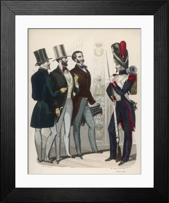 Framed Print : Soldier & Civilians 1854 Framed Print : Soldier & Civilians 1854