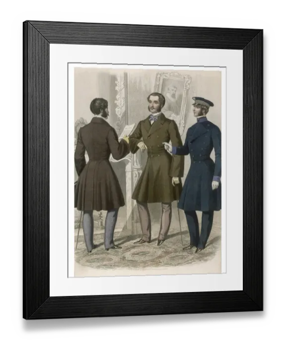 Framed Print : MENs COATS OF 1855 Framed Print : MENs COATS OF 1855