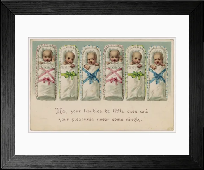 Framed Print : Sextuplets in a Row Framed Print : Sextuplets in a Row