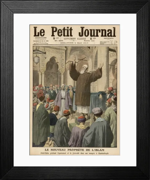 Framed Print : Abdul Baha Preaching Framed Print : Abdul Baha Preaching