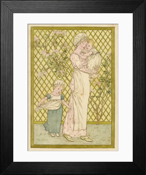 Framed Print : Mother / Two Children 1881 Framed Print : Mother / Two Children 1881