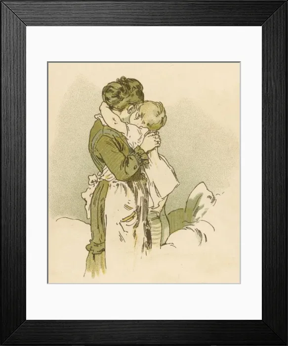 Framed Print : Mother Cuddles Toddler Framed Print : Mother Cuddles Toddler