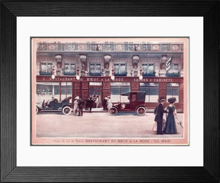 Framed Print : Boeuf Restaurant Exter Framed Print : Boeuf Restaurant Exter