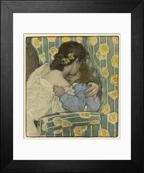 Framed Print : Mother / Child / Hug 1905 Framed Print : Mother / Child / Hug 1905
