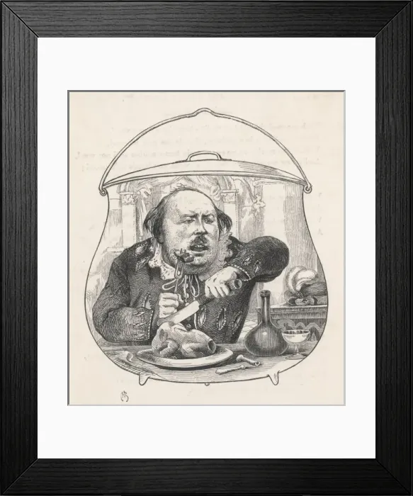 Framed Print : Gourmand Dines Framed Print : Gourmand Dines