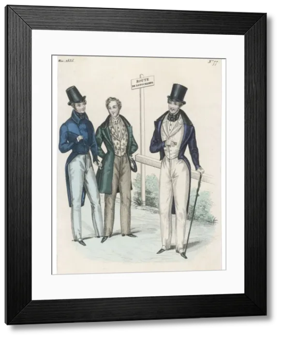 Framed Print : Longchamps Style for Men Framed Print : Longchamps Style for Men