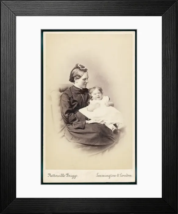Framed Print : Mother & Child C1860 Framed Print : Mother & Child C1860