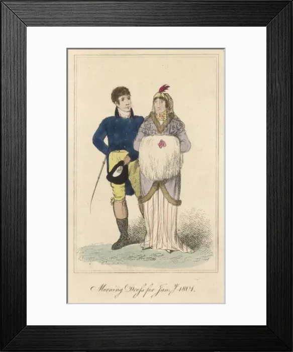 Framed Print : Morning Dress for 1801 Framed Print : Morning Dress for 1801