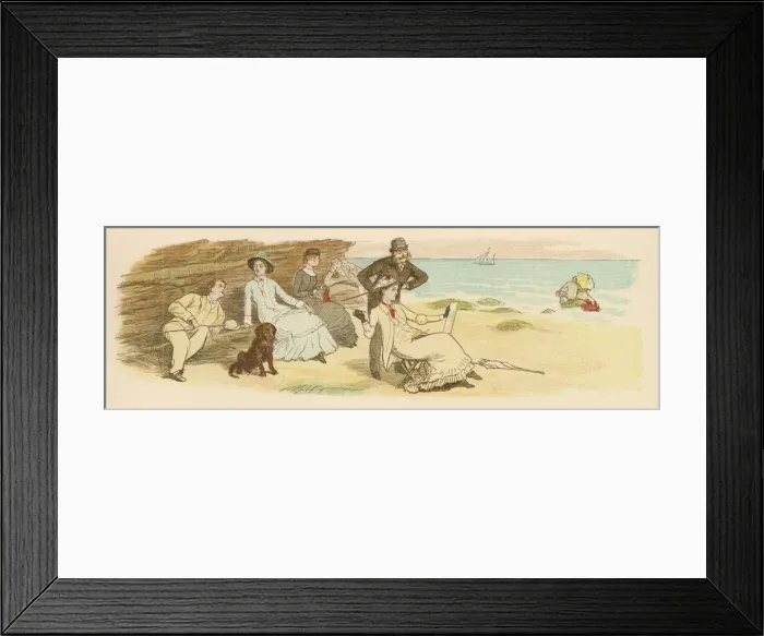 Framed Print : Scarborough - Sketching Framed Print : Scarborough - Sketching