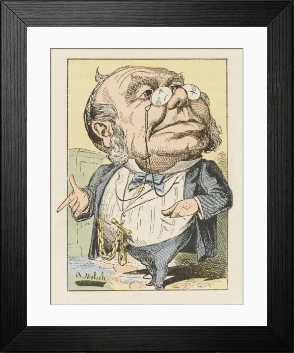 Framed Print : Male Type / Bourgeois 1882 Framed Print : Male Type / Bourgeois 1882