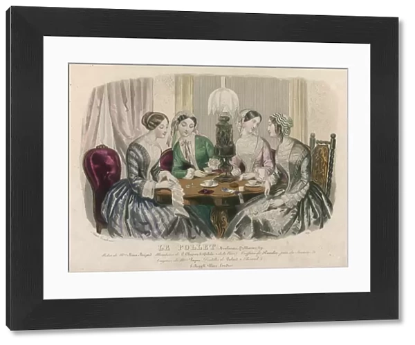 Ladies Sewing  /  1850S
