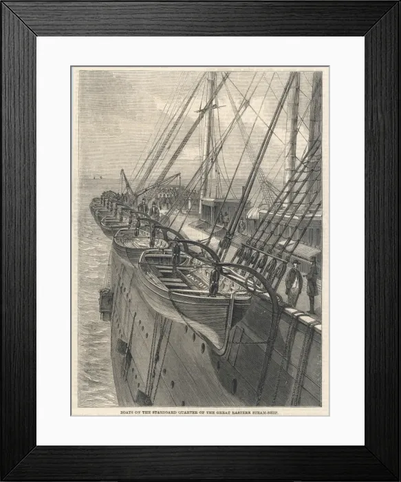 Framed Print : Great Eastern / Lifeboats Framed Print : Great Eastern / Lifeboats
