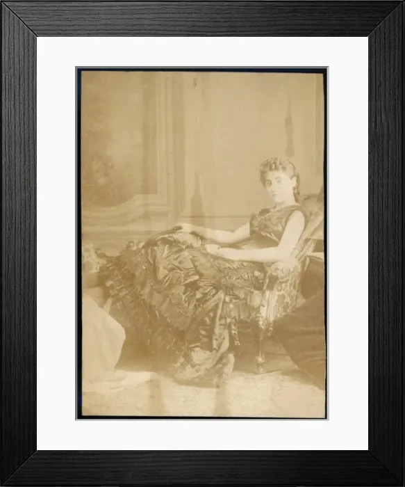 Framed Print : Female Type / Relaxing 19C Framed Print : Female Type / Relaxing 19C
