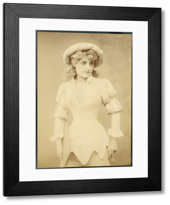 Framed Print : Female Type / Actress 19C Framed Print : Female Type / Actress 19C