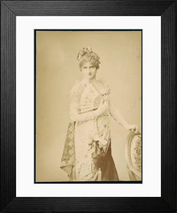 Framed Print : Female Type / Fan C1890 Framed Print : Female Type / Fan C1890